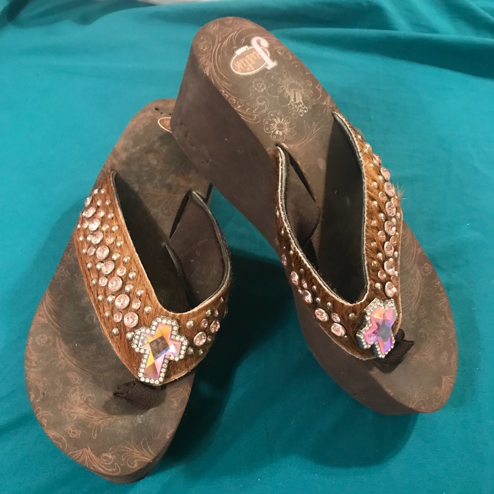 Justin bling flip flops